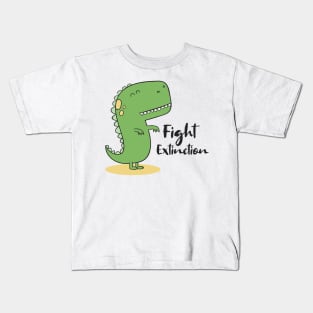 'Fight Extinction' Environment Awareness Shirt Kids T-Shirt